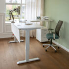 Maluti height-adjustable L-shape desk