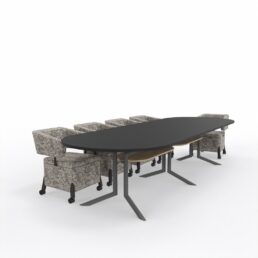 Steel Frame Meeting Tables