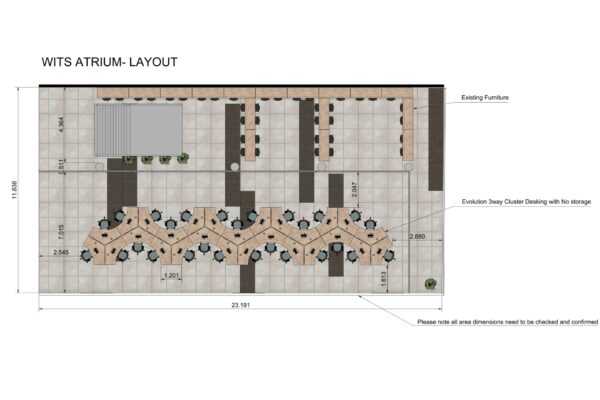 Wits Atrium -Area Layout